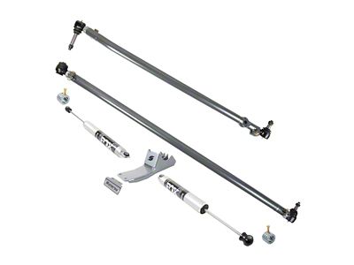 Synergy Manufacturing Heavy Duty Steering Kit with Dual Tie Rod Mount FOX IFP Stabilizers (05-26 4WD F-350 Super Duty)