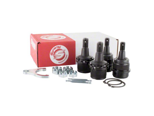 Synergy Manufacturing HD Adjustable Ball Joint Kit; Knurled (06-08 4WD RAM 1500 Mega Cab)