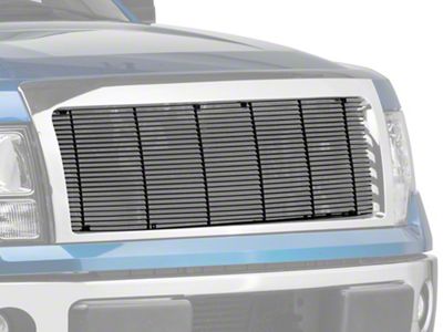 T-REX Grilles Billet Series 1-Piece Upper Grille Insert; Black (09-14 F-150 STX, XL, XLT, FX2, FX4; 13-14 F-150 King Ranch, Lariat, Limited)