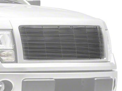 T-REX Grilles Billet Series 1-Piece Upper Grille Insert; Polished (09-14 F-150 STX, XL, XLT, FX2, FX4; 13-14 F-150 King Ranch, Lariat, Limited)