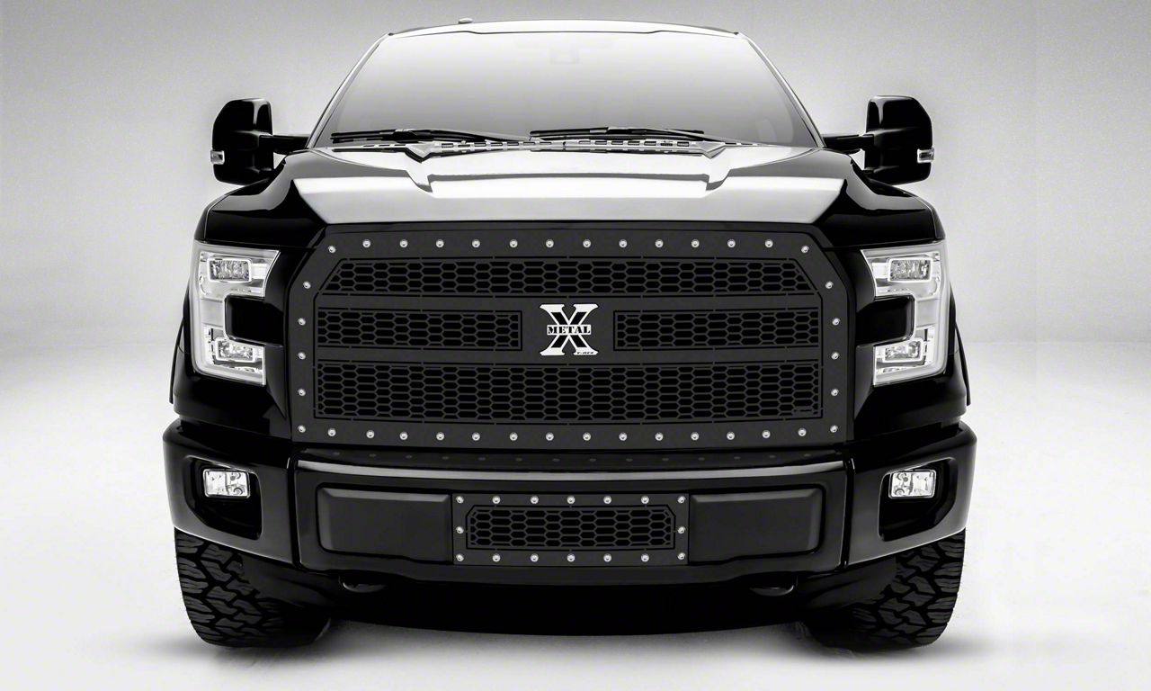 T-REX Grilles Laser X-Metal Series Upper Replacement Grille; Black (15-17 F-150, Excluding Raptor)