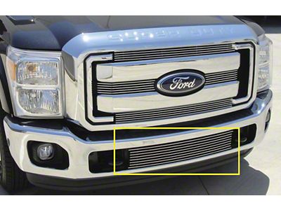 T-REX Grilles Billet Series Lower Grille Insert; Polished (11-16 F-350 Super Duty)