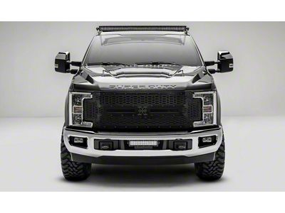 T-REX Grilles Stealth Laser X-Metal Series Upper Replacement Grille; Black (17-19 F-350 Super Duty)