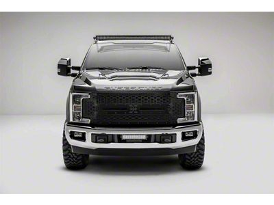 T-REX Grilles Stealth Laser X-Metal Series Upper Replacement Grille; Black (17-19 F-350 Super Duty)