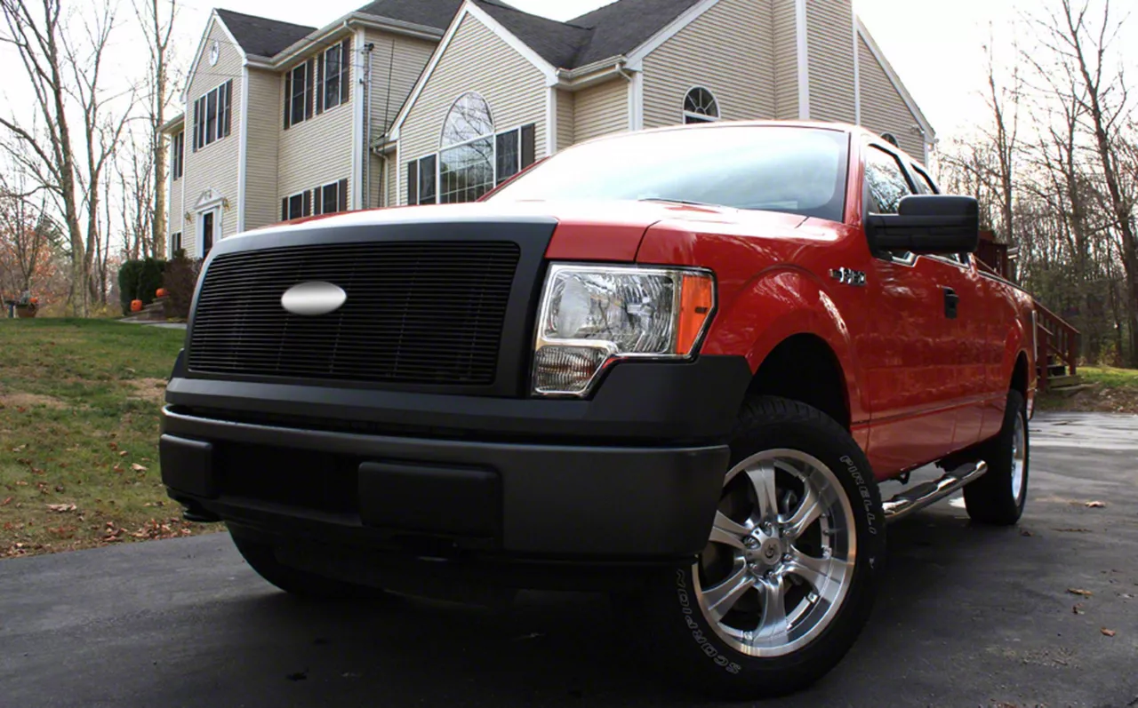 T-REX Grilles Billet Series 1-Piece Upper Grille Insert; Black (09-12 F-150 XLT, XL, FX2, FX4, STX)