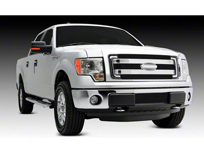 T-REX Grilles Billet Series 4-Piece Upper Overlay Grilles; Black (13-14 F-150 STX, XL, XLT, FX2, & FX4)