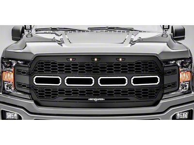 T-REX Grilles Revolver Series Upper Replacement Grille with Running Lights; Black (18-20 F-150, Excluding Raptor)