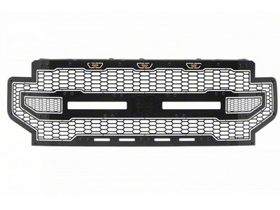 T-REX Grilles Stealth Laser X Series Upper Replacement Grille; Black (20-22 F-250 Super Duty)