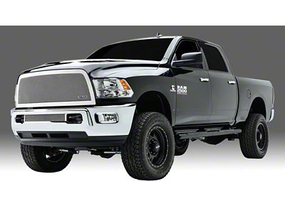T-REX Grilles Upper Class Series Mesh Upper Replacement Grille; Polished (13-18 RAM 2500)