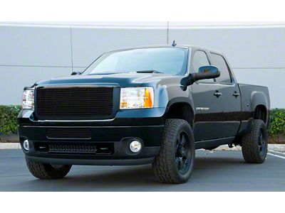 T-REX Grilles Billet Series Upper Overlay Grille; Black (07-13 Sierra 1500)