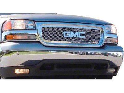 T-REX Grilles Upper Class Series Mesh Upper Grille Insert; Polished (99-02 Sierra 1500)