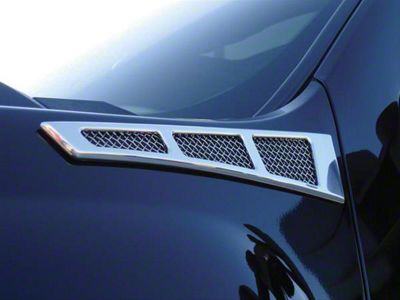 T-REX Grilles Upper Class Side Vents; Chrome (07-13 Silverado 1500)