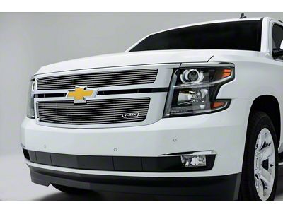 T-REX Grilles Billet Series Upper Overlay Grilles; Polished (15-20 Tahoe LT, LTZ)