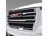 T-REX Grilles Billet Series Upper Overlay Grilles; Black (21-24 Yukon w/o Forward Facing Camera, Excluding Denali)