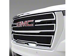 T-REX Grilles Billet Series Upper Overlay Grilles; Polished (21-25 Yukon w/o Forward Facing Camera, Excluding Denali)