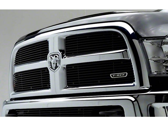 T-REX Grilles Billet Series Upper Overlay Grilles; Black (13-18 RAM 2500, Excluding Power Wagon)