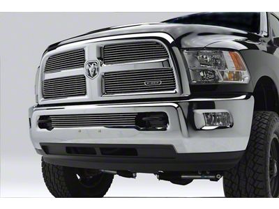 T-REX Grilles Billet Series Upper Overlay Grilles; Polished (13-18 RAM 2500, Excluding Power Wagon)