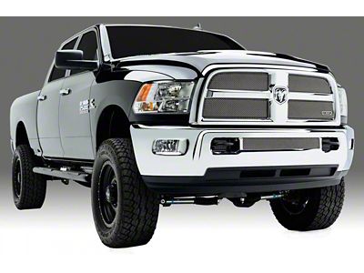T-REX Grilles Sport Series Mesh Upper Replacement Grilles; Chrome (13-18 RAM 2500, Excluding Power Wagon)