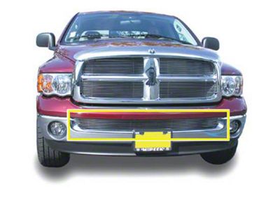 T-REX Grilles Billet Series Lower Bumper Grille Insert for Chrome Bumpers; Polished (03-09 RAM 3500)