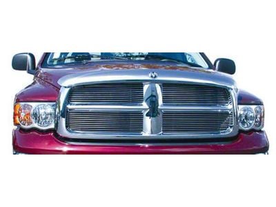 T-REX Grilles Billet Series Upper Replacement Grilles; Polished (03-05 RAM 3500)