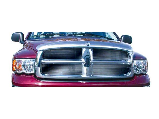 T-REX Grilles Billet Series Upper Replacement Grilles; Polished (03-05 RAM 3500)