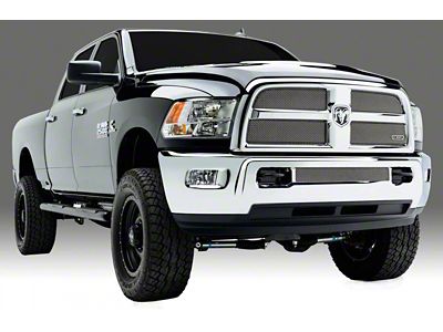 T-REX Grilles Sport Series Mesh Upper Replacement Grilles; Chrome (13-18 RAM 3500)