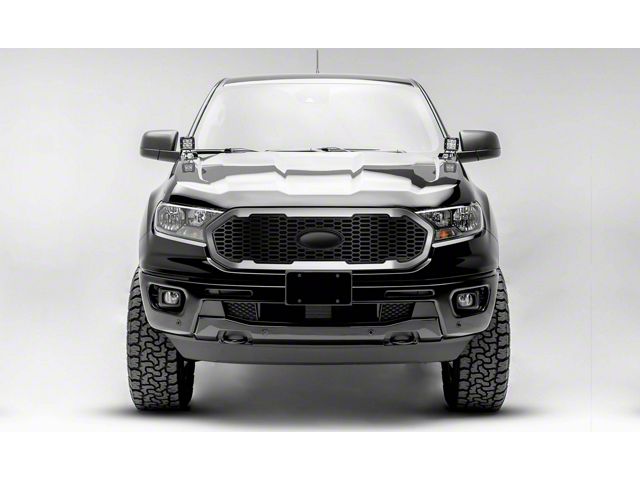 T-REX Grilles Laser X-Metal Series Upper Replacement Grille with Brushed Trim; Black (19-23 Ranger)