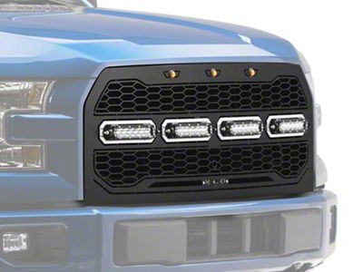T-REX Grilles Revolver Series LED Upper Replacement Grille with Running Lights (15-17 F-150, Excluding Raptor)
