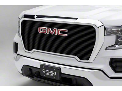 T-REX Grilles Billet Series Upper Grille Insert with Logo Plate; Black (19-21 Sierra 1500)