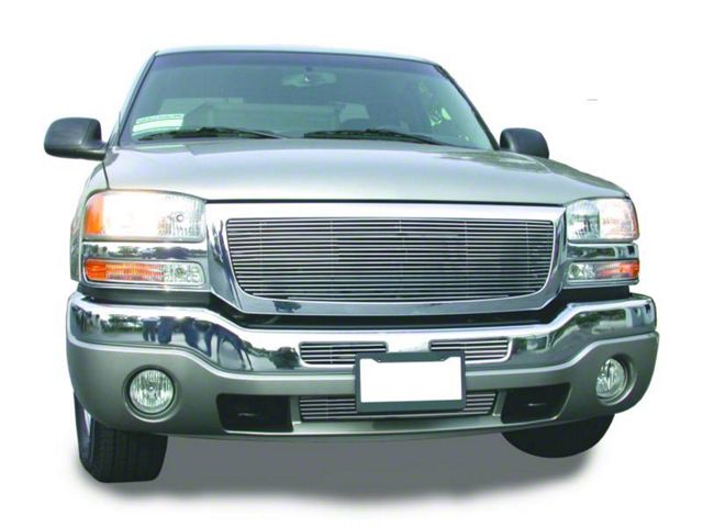 T-REX Grilles Billet Series Upper Grille Insert; Polished (03-06 Sierra 1500, Excluding Denali)