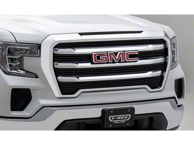 T-REX Grilles Billet Series Upper Overlay Grilles; Black (19-21 Sierra 1500)