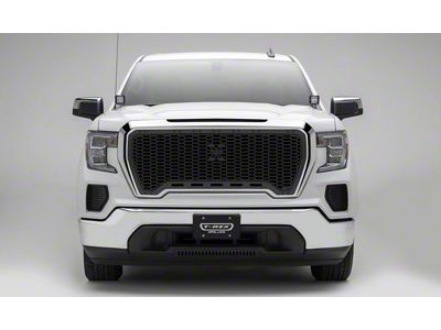 T-REX Grilles Stealth Laser X-Metal Series Upper Grille Insert; Black (19-21 Sierra 1500)