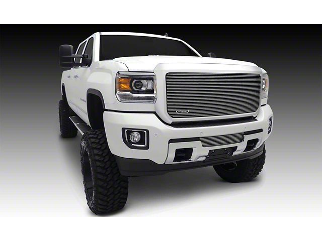 T-REX Grilles Billet Series Upper Grille Insert; Polished (15-19 Sierra 2500 HD)