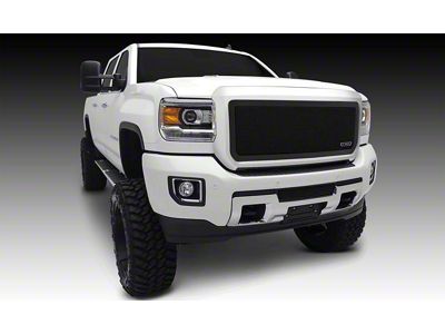 T-REX Grilles Upper Class Series Mesh Upper Grille Insert; Black (15-19 Sierra 3500 HD)