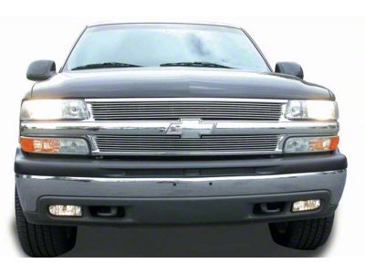 T-REX Grilles Billet Series Upper Grille Insert; Polished (99-02 Silverado 1500)