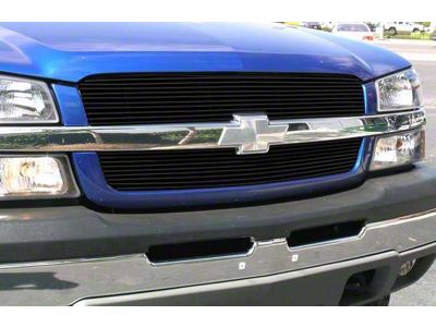 T-REX Grilles Billet Series Upper Overlay Grilles; Black (03-05 Silverado 1500)