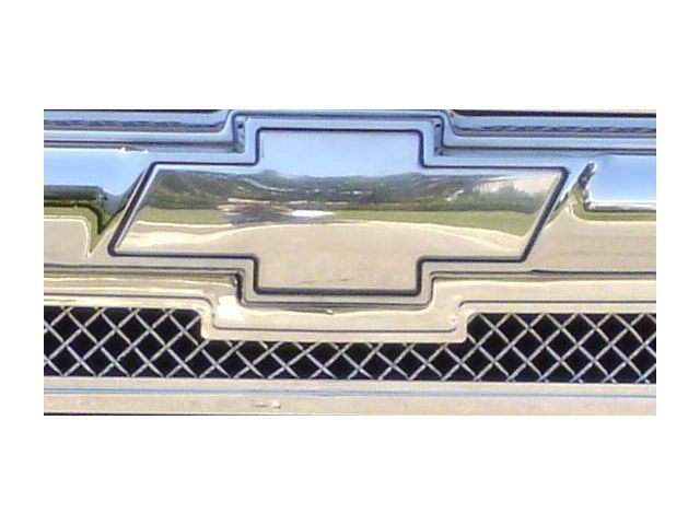 T-REX Grilles Front Billet Bowtie Emblem; Polished (99-02 Silverado 1500)