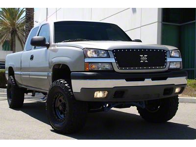 T-REX Grilles X-Metal Series Upper Grille Insert; Black (03-05 Silverado 1500)