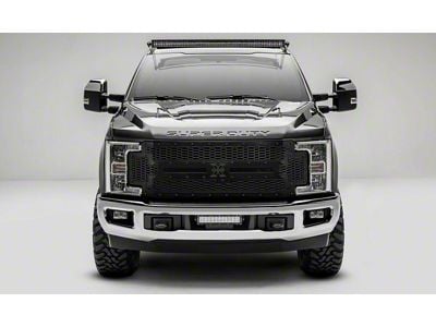T-REX Grilles Stealth Laser X-Metal Series Upper Replacement Grille; Black (17-19 F-250 Super Duty)
