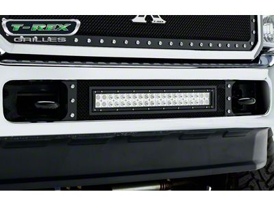 T-REX Grilles Torch Series Lower Grille with 20-Inch LED Light Bar; Black (11-16 F-250 Super Duty)