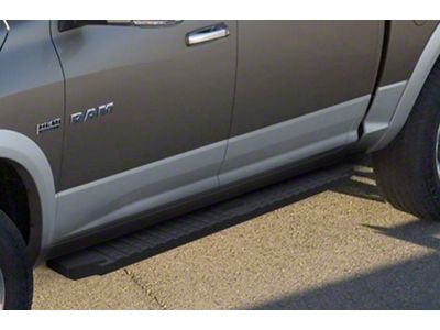 T-Style Running Boards; Black (09-18 RAM 1500 Quad Cab)