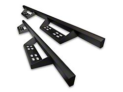 4-Inch Drop Sniper Running Boards; Textured Black (17-23 F-350 Super Duty SuperCrew)