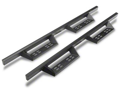 4-Inch Drop Sniper Running Boards; Textured Black (19-24 RAM 1500 Quad Cab)