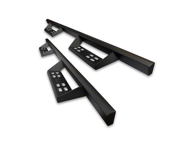 4-Inch Drop Sniper Running Boards; Textured Black (07-18 Sierra 1500 Extended Cab/Double Cab)
