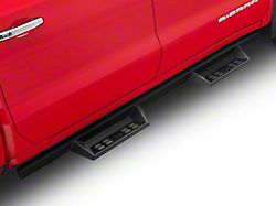 4-Inch Drop Sniper Running Boards; Textured Black (19-24 Sierra 1500 Crew Cab)