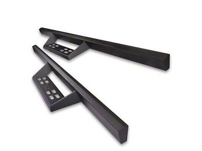 4-Inch Drop Sniper Running Boards; Textured Black (19-25 Sierra 1500 Regular Cab)