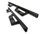 4-Inch Drop Sniper Running Boards; Textured Black (07-19 Sierra 2500 HD Extended Cab/Double Cab)