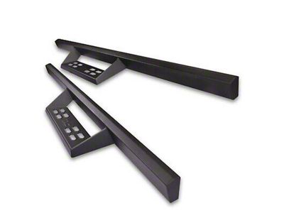 4-Inch Drop Sniper Running Boards; Textured Black (20-24 Sierra 2500 HD Regular Cab)