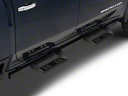 4-Inch Drop Sniper Running Boards; Textured Black (20-26 Sierra 3500 HD Crew Cab)