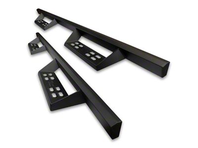 4-Inch Drop Sniper Running Boards; Textured Black (20-25 Sierra 3500 HD Double Cab)